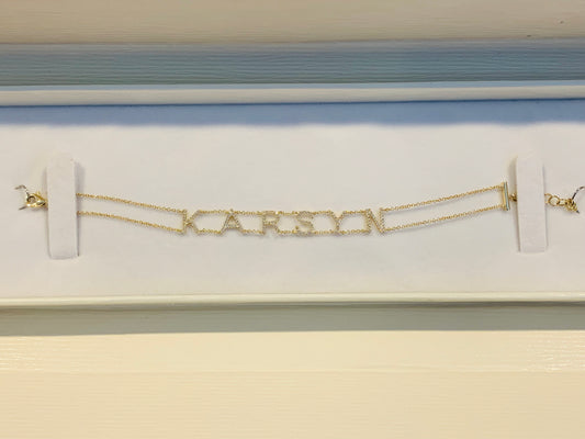 Diamond Name Bracelet