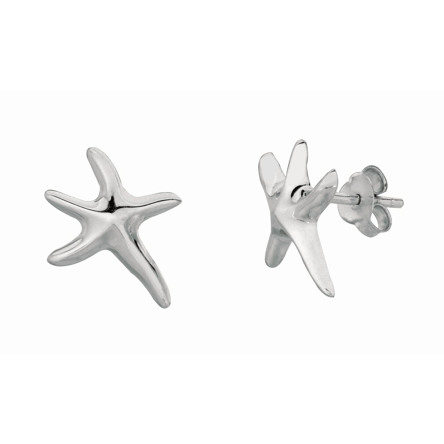 Silver Starfish earrings