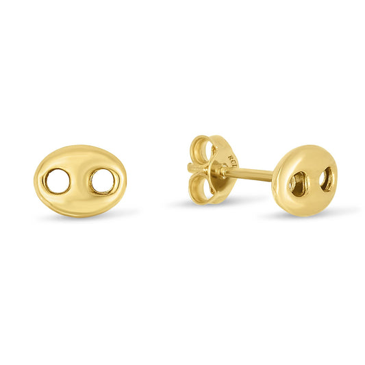 14k yellow gold mariner earrings